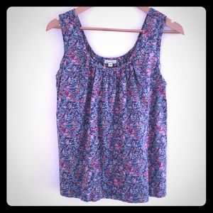 Steven Allen sleeveless cotton floral tank